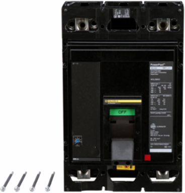 PowerPacT M Circuit Breaker 600A 2-Pole 600VAC 18kA ET 1.0 80%