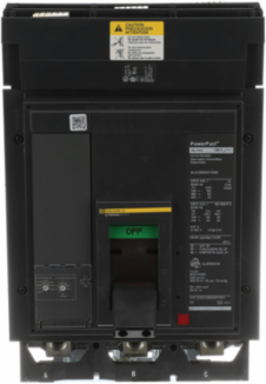 Circuit breaker, PowerPacT M, 300A to 800A, 3 pole, 600VAC, 25kA, I-Line, adjustable trip, 80%, ABC