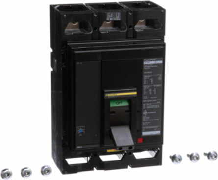 PowerPacT M Circuit Breaker, 500A, 3 Pole, 600VAC, 25kA Breaking Capacity
