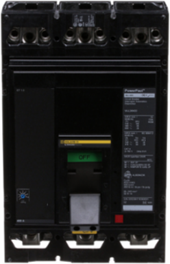 PowerPacT M Circuit Breaker, 400A, 3-Pole, 600VAC, 25kA