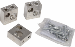 MP Meter-Pak Lug Kit, AWG 1/0 to 600 kcmil, Steel, Double Barrel, 1.88 Inch Height