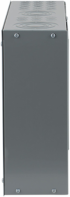 Enclosure Pull Box 20 x 15 x 5.75 Inch, 42 Terminal, Steel, Grey
