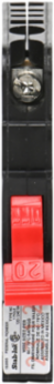 Stab-Lok Circuit Breaker, 20A, 1 Pole, 120VAC, 10kA, Plug-In Mount