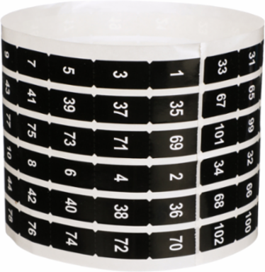 NF Panelboard Number Strip Accessory, Odd/Even, 1-102