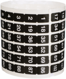 NQ Panelboard Number Strip 1-102, Mercury Free, Green Premium