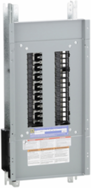 NQ Panelboard Interior, 225A, 30 Pole Spaces, 240V AC, 1 Phase, Cu Bus