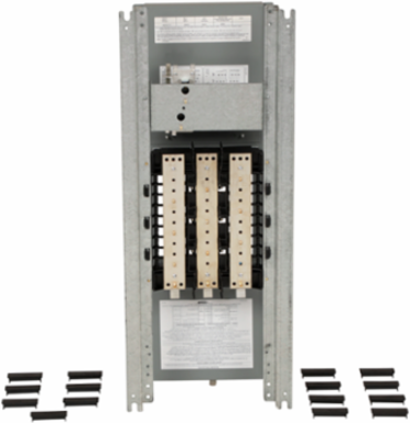 NQ Panelboard Interior, 100A, 3 Phase, 18 Circuits, 240V AC, 4 Wire
