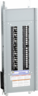 NQ Panelboard Interior, 225A, 42 Spaces, 3 Phase, 240V AC, Aluminum, 38 Inch Height