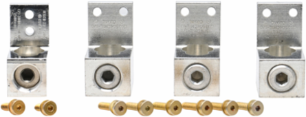 Mechanical Lug Kit 400A for Aluminum/Copper, AWG 1/0 to 750 kcmil