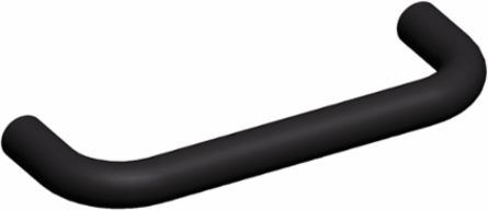 Telescopic Rail Handle, 2 Fixing Elements, Polyamide 6, Black