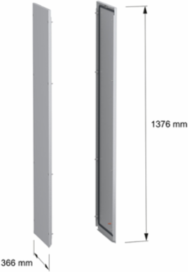 Side panels, PanelSeT SFN, for electrical enclosure H1400 D400mm, external fixing, set of 2