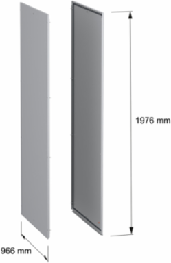 Side panels, PanelSeT SFN, for electrical enclosure H2000 D1000mm, external fixing, set of 2