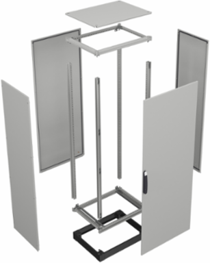 Side Panels for Enclosure H2000 D500mm, Steel, Set of 2