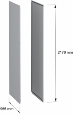 Side panels, PanelSeT SFN, for electrical enclosure H2200 D1000mm, external fixing, set of 2