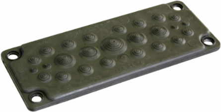 Cable Entry Membrane Type FL21 27 Entrances IP66, Grey RAL 7035