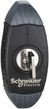 Key Handle 2433A for Spacial S3D Enclosures, 0.052 kg, Cylindrical Lock