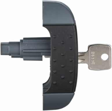 Key Handle 2433A for Spacial S3D Enclosures, 0.052 kg, Cylindrical Lock