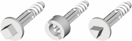 Plastic Screws for PanelSeT Boxes, Slotted Head, Multi-Purpose, 60 mm Cover Height
