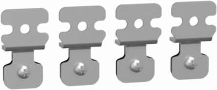 Steel Wall Fixing Lugs Set, 4 Pieces, 70 kg Load Capacity, 22 mm Width