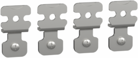 Steel Wall Fixing Lugs for Spacial S3D Enclosure, 74mm x 42mm x 12mm, 250kg Load