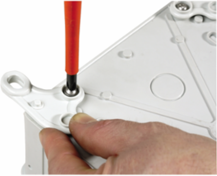 Fixing Lugs and Screws, H116 x W116 x D62 mm, 30 kg Load Capacity