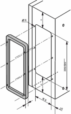 Enclosure Association Kit, IP66, 150 mm Width, Plastic Material
