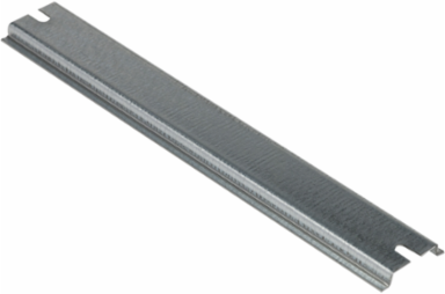 Symmetrical DIN Rail 214 mm Length, 35 mm Height, Zinc-Coated Steel