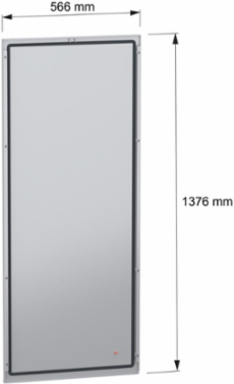 Rear panel, PanelSeT SFN, for electrical enclosure H1400 W600mm, external fixing