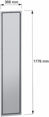 Rear panel, PanelSeT SFN, for electrical enclosure H1800 W400mm, external fixing