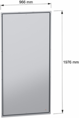 Rear Panel for PanelSeT SFN Enclosure H2000 x W1000 mm, 76.6 kg