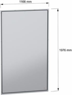 Rear Panel for PanelSeT SFN, 2000mm x 1200mm, Steel, 101.5 kg