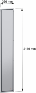 Rear panel, PanelSeT SFN, for electrical enclosure H2200 W400mm, external fixing