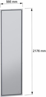Rear Panel for PanelSeT SFN Enclosure, H2200mm W600mm, Steel, Grey RAL 7035