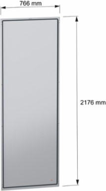 Rear Panel for PanelSeT SFN Enclosure H2200 x W800 mm, Steel, 147.4 kg