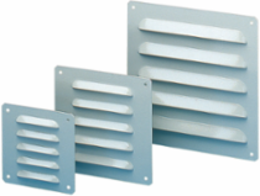 Metal outlet grille cut-out 104x80mm ext dim 120x120mm IP23