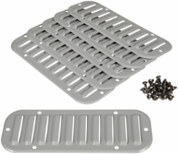 Metal Outlet grille - cut-out 317x120mm ext dim 345x148mm IP20