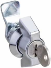 Chrome-Plated Handle Lock 1242E for Spacial S3X Enclosures, Key Lock
