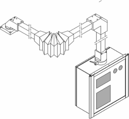 Square Tube 50 mm x 1000 mm, Extruded Steel, 7 kg