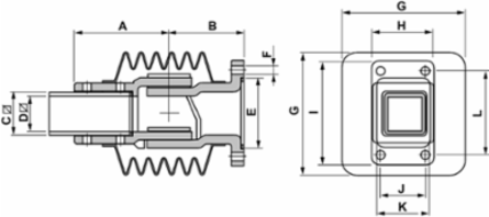 Articulated Fixing 50 mm, Moulded Steel, 4.6 kg, 170° Operating Angle
