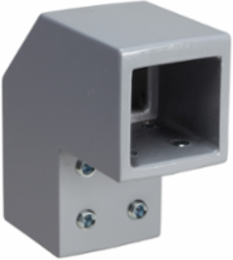 Fixed Bracket for 50 mm Square Tube, 1.35 kg Load Capacity, Grey RAL 7040