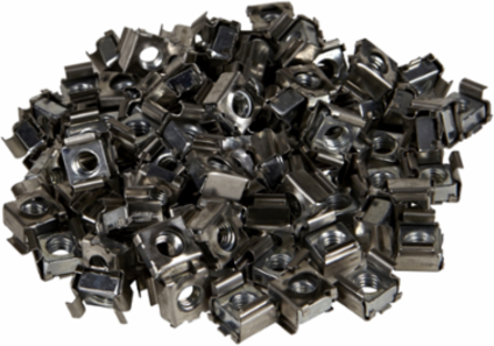 Actassi 100 Piece M6 Cage Nut Set for 8.5 mm Square Holes