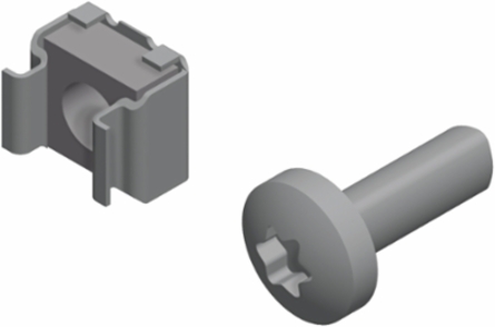 Actassi 100 Piece M6 Cage Nut Set for 8.5 mm Square Holes