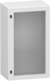Glazed steel door, PanelSeT CRN, without mounting plate, 1000x600x400mm, IP66, IK08, RAL7035