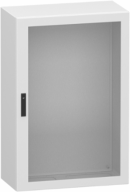 Glazed steel door, PanelSeT CRN, without mounting plate, 1200x800x400mm, IP66, IK08, RAL7035