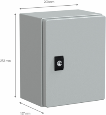 Spacial CRN Compact Enclosure, 250mm H x 200mm W x 150mm D, IP66, IK10