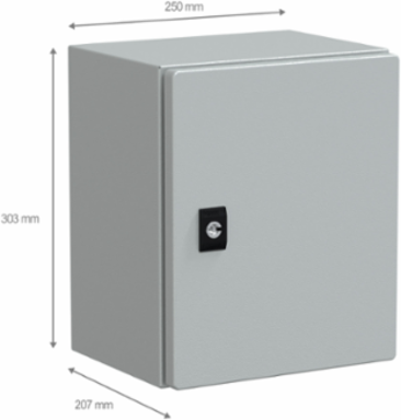 Spacial CRN Compact Enclosure, H300xW250xD200 mm, IP66, IK10