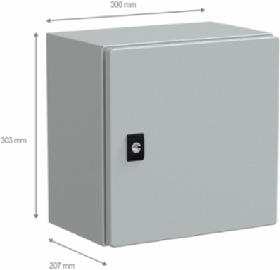 Spacial CRN 300mm x 300mm x 200mm Wall-Mounting Enclosure, IP66 IK10