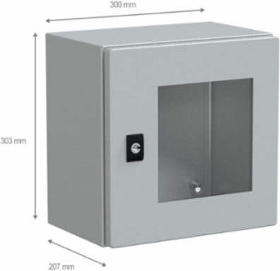 Spacial CRN Compact Enclosure 300x300x200 mm IP66 IK08, Grey