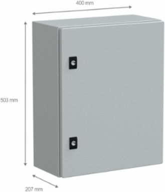 Spacial CRN Compact Enclosure, 500x400x200 mm, IP66, IK10, Grey RAL7035