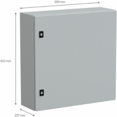 Spacial CRN Plain Wall-Mount Enclosure 600x600x200 mm IP66 IK10